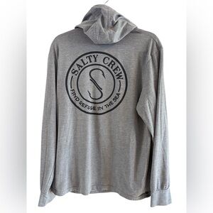 Salty Crew Men's Palomar Perforated Hooded Shirt Large
